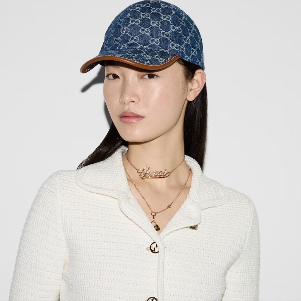 Denim Gucci hat